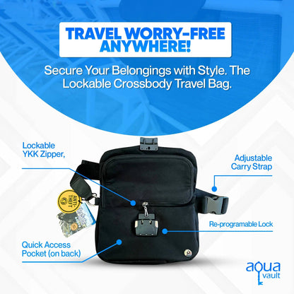 Lockable Anti-Theft Crossbody Bag for Travel