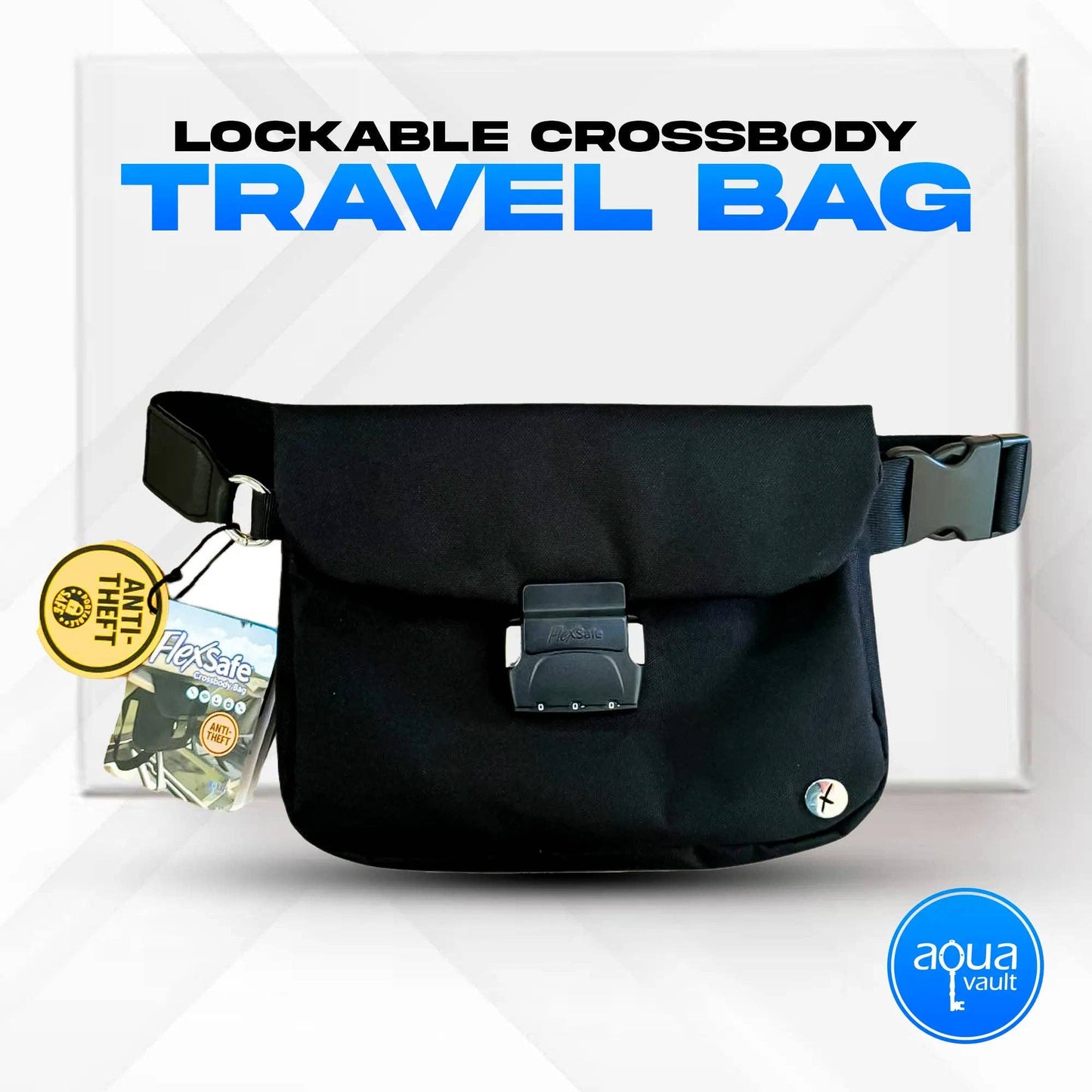 Lockable Anti-Theft Crossbody Bag for Travel