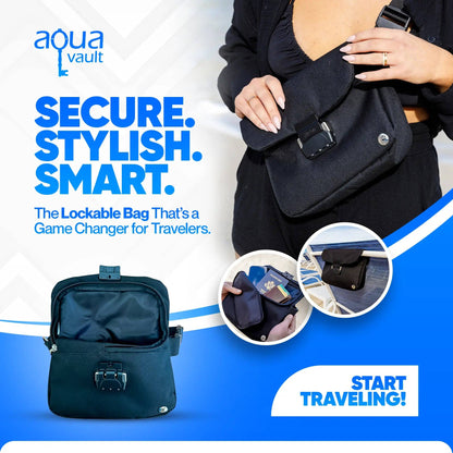 Lockable Anti-Theft Crossbody Bag for Travel