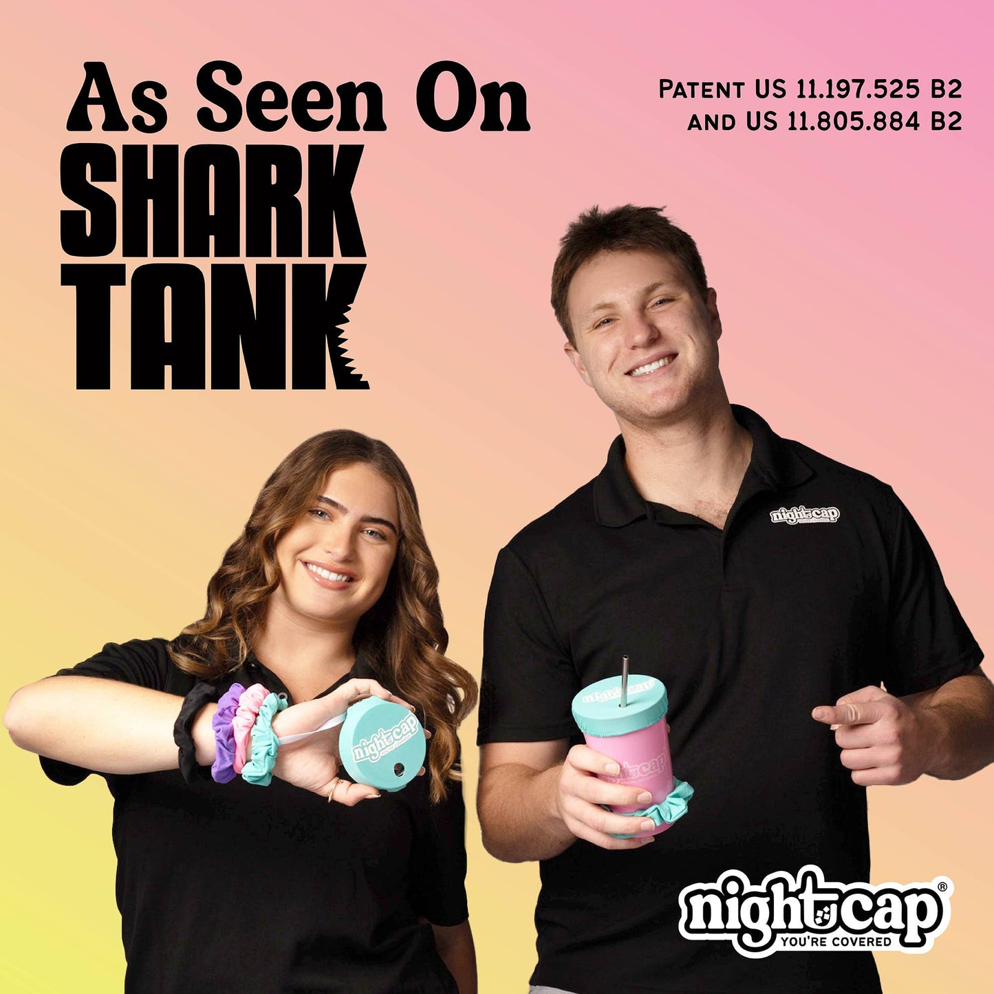 NightCap Scrunchie Drink Cover - Drink Spiking Prevention