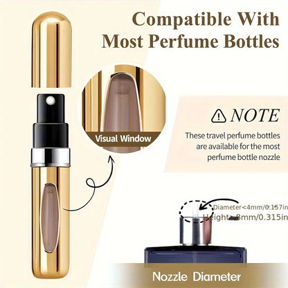 Mini Refillable Perfume Atomizer Aluminum, Travel Perfume Atomizer